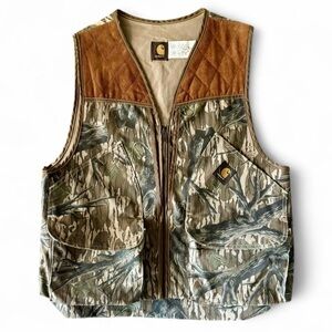 Vintage Rare Carhartt Mossy Oak Camo VU345 Large Regular